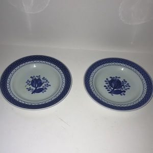 Royal Copenhagen 6 inch plates bundle of two Fajance Denmark GUC bread plate